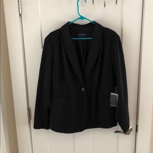 Eloquii black scuba blazer